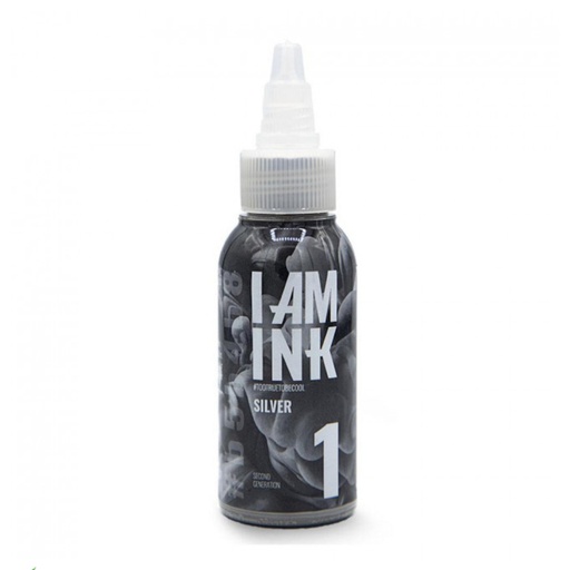 I Am Ink Silverwash Second Génération Silver - Mélange pour le tatouage encre reach 50ml