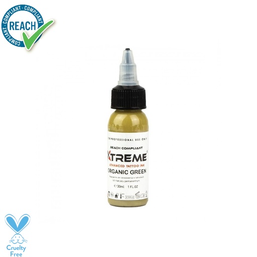 [ts_xtreme_organic_green] Xtreme Ink Organic Green - Mélange pour le tatouage encre REACH