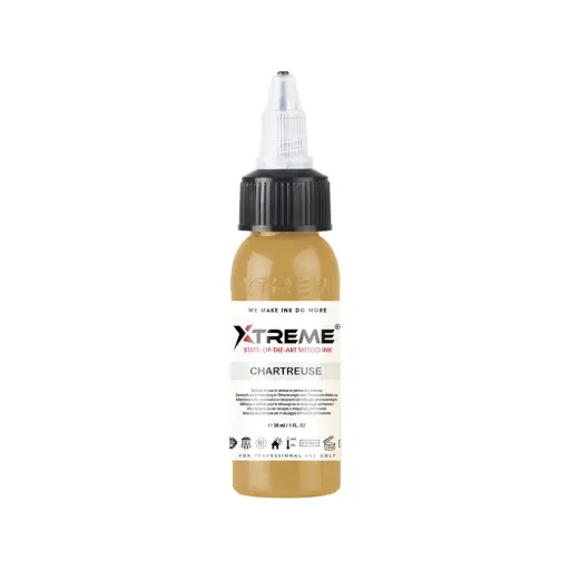 [tl_REACH_encre_xtreme_chartreuse] Xtreme Ink Chartreuse - Mélange pour le tatouage encre REACH
