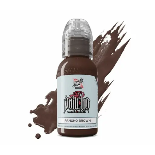 [ki_encre_world_famous_pancho_brown-LTPBN1-S] Encre Tattoo Marron - World Famous Ink Limitless Pancho brown - Mélange pour le tatouage encre reach 30 ml