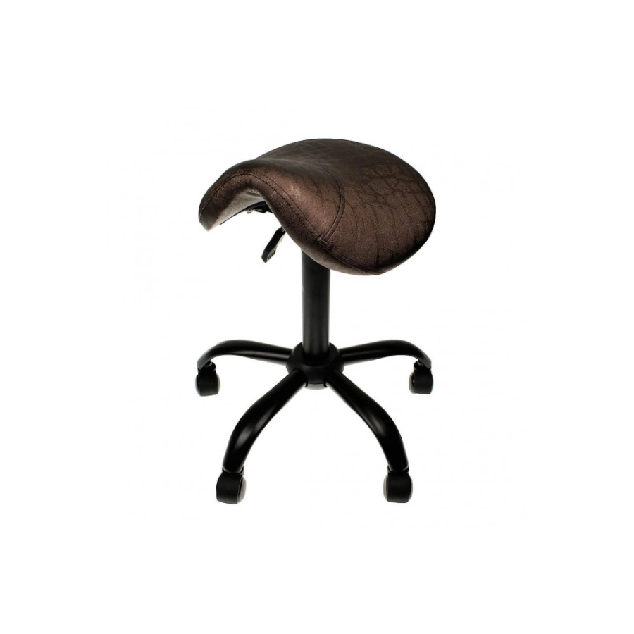 Tabouret Artiste Tattoo Piercing - Saddle Stool Professional - Tabouret pour artiste tatoueur et pierceur avec assise selle de cheval 2 coloris