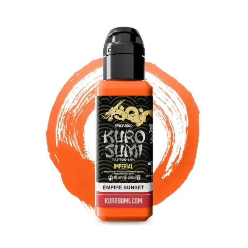 Encre Tatouage Orange - Kuro Sumi Impérial Empire Sunset - Mélange pour le tatouage encre reach