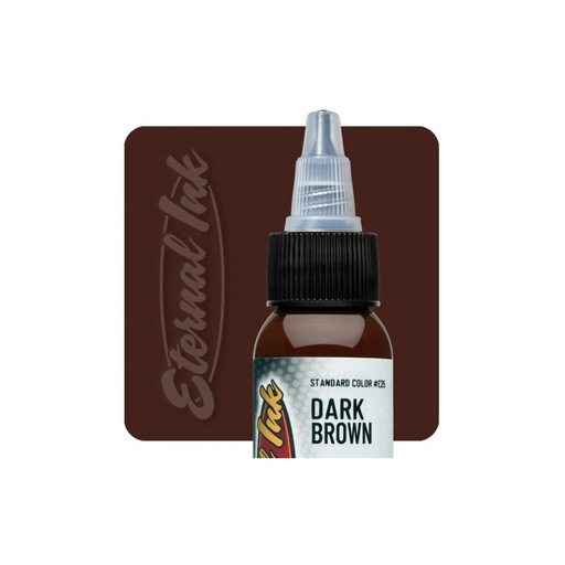 Eternal Ink Dark Brown - Encre artistique pour entraînement tatouage NON REACH