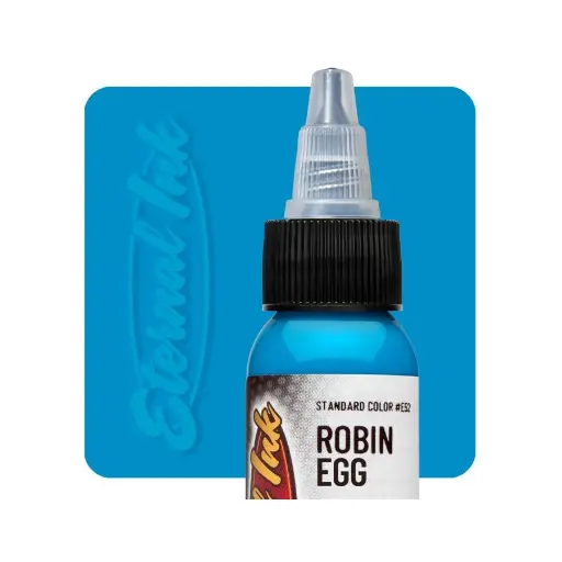 Encre Entrainement Tattoo Bleue - Eternal Ink Robin Egg - Encre artistique pour entrainement au tatouage NON REACH*