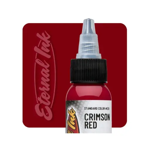 Encre Entrainement Tattoo Rouge - Eternal Ink Crimson Red - Encre artistique pour entrainement au tatouage NON REACH*