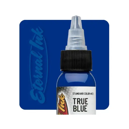 Encre Entrainement Tattoo Bleu - Eternal Ink True Blue - Encre artistique pour entrainement au tatouage NON REACH* 