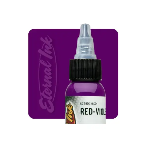 [b_NON_REACH_encre_eternal_red_violet-eternal-redviolet] Eternal Ink Liz Cook Red Violet - Encre artistique pour entraînement tatouage NON REACH