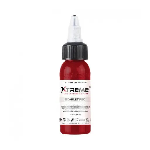 [tl_xtreme_scarlet_red] Xtreme Ink Scarlet Red - Mélange pour le tatouage encre REACH