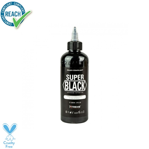 [ts_xtreme_super_black] Xtreme Ink Super Black - Mélange pour le tatouage encre REACH 240ml