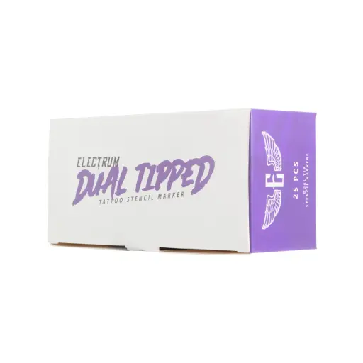 Marqueur Tattoo - Electrum Dual Tipped Tattoo Stencil Marker - Feutres pour stencils cutané double pointe résistant à l’alcool