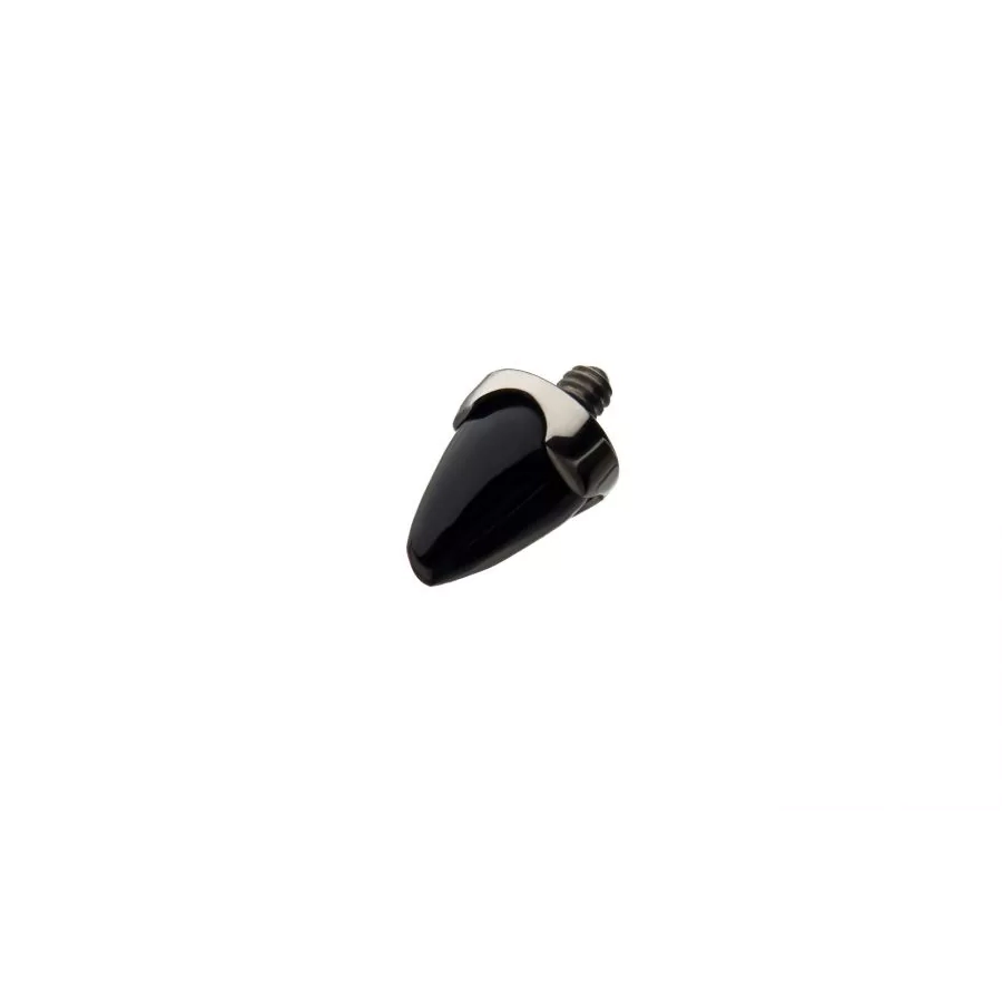 [iv_embout_6-titdbltao_16] Piercing Embout - Titane F136 Gamme Invictus - Embout 6 avec pas de vis interne 0,9 mm pour piercing 1,2 mm spike opale synthétique*