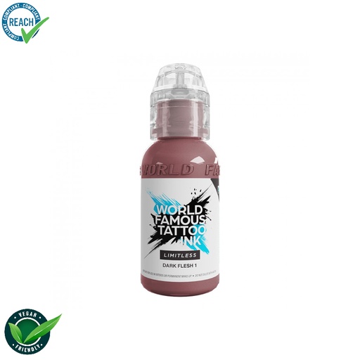 [ki_world_limitless_dark_flesh_1] World famous ink limitless encre pour le tatouage REACH dark flesh 1