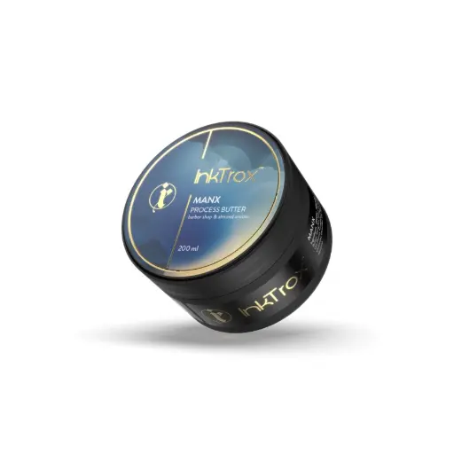 [b_mamba_glide] Vaseline Tatouage - Inktrox Manx Process Butter - Pot de beurre pour le tatouage 200 ml parfum après-rasage