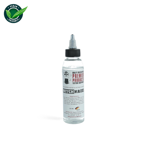 [ts_premier_products_witch_hazel_120ml] Premier Products Witch Hazel - Solution de dilution pour encre de tatouage 120ML