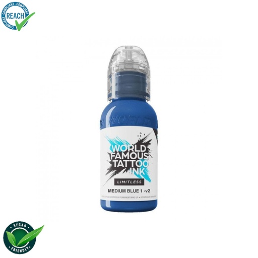 [ki_world_limitless_medium_blue_1_v2] World famous ink limitless encre pour le tatouage REACH medium blue 1 v2