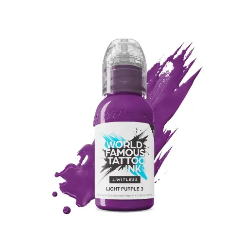 [ki_REACH_encre_world_famous_light_purple_3-LTLPU31-S] Encre Tattoo Violette - World Famous Tattoo Ink Limitless Light Purple 3 - Mélange pour le tatouage encre reach 30 ml* 