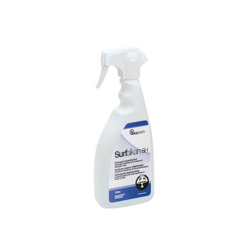 [cm_surfalkan_sh-1201262000] Alkapharm Surfalkan Sh - Sprays nettoyant et désinfectant pour surface tatouage et piercing odeur pamplemousse 750ml