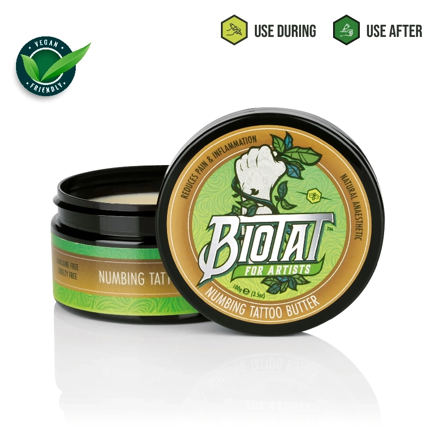 Biotat Aftercare Tattoo Butter Crème Apaisante et Anesthésiante Après Tatouage