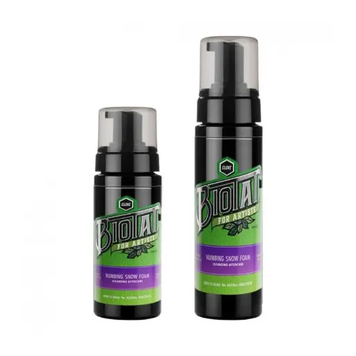 Mousse Tattoo - Biotat Numbing Snow Foam - Mousse nettoyante au clou de girofle apaisante et anesthésiante*