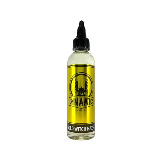 [ki_REACH_diluant_viking_gold_witch_hazel-VIK120-GLDWITCH] Diluant Encre Tattoo - Viking by Dynamic Gold Witch Hazel - Bouteille de 120 ml anti saignement pour les encres de tatouage REACH