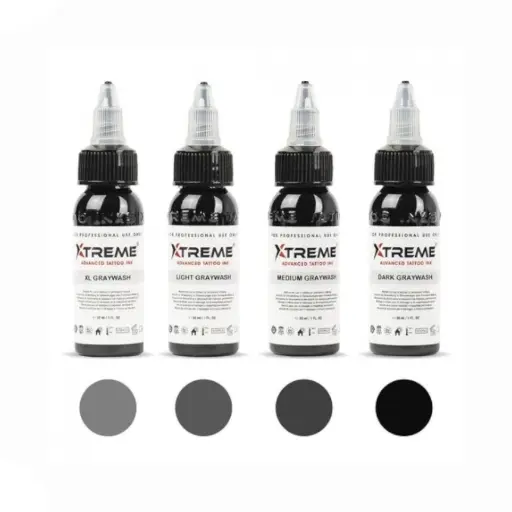 Encre Graywash Tattoo - Xtreme Ink Set Graywash - Mélange pour le tatouage encre REACH