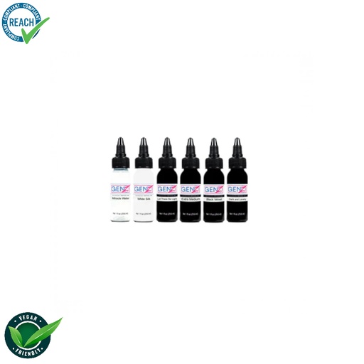 [b_gen_z_set_mark_mahomey] Intenze Ink Gen-Z Set Mark Mahomey - Mélange pour le tatouage encre REACH 6x30ml