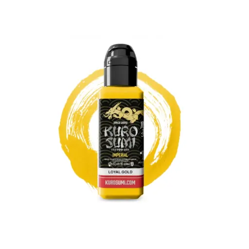 Encre Tatouage Jaune - Kuro Sumi Impérial Tattoo Ink Loyal Gold - Mélange pour le tatouage REACH