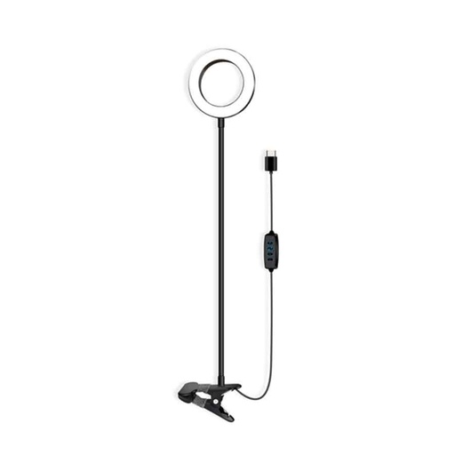 [P-MOB-ECL9-1] LAMPE LED ANNEAU AVEC FIXATION CLIP, RÉGLABLE 3 TEINTES