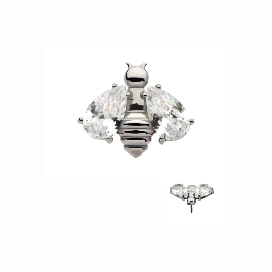 Invictus Embout Threadless 10 Titane F136 - Accessoire sans filetage pour piercing threadless