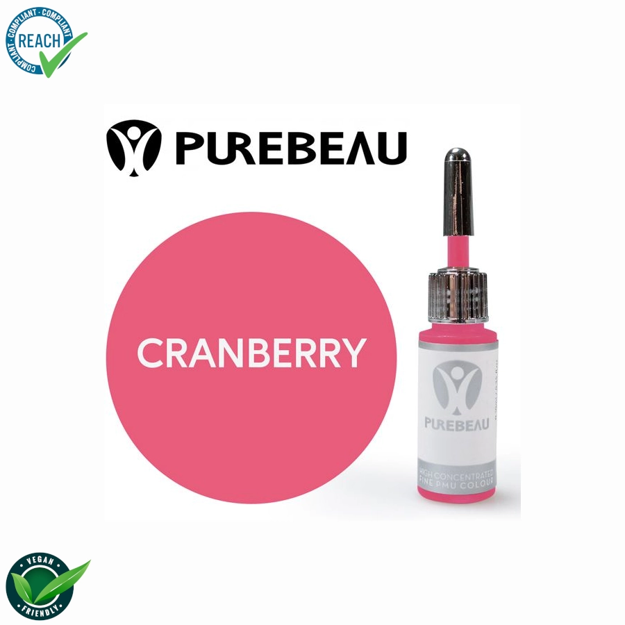 Encre Pmu Rose - Purebeau Cranberry - Mélange pour maquillage permanent stérile