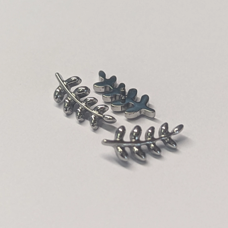 [em23-P219] Piercing Embout - Titane F136 Gamme Hand Ink - Embout 219 avec pas de vis interne branche