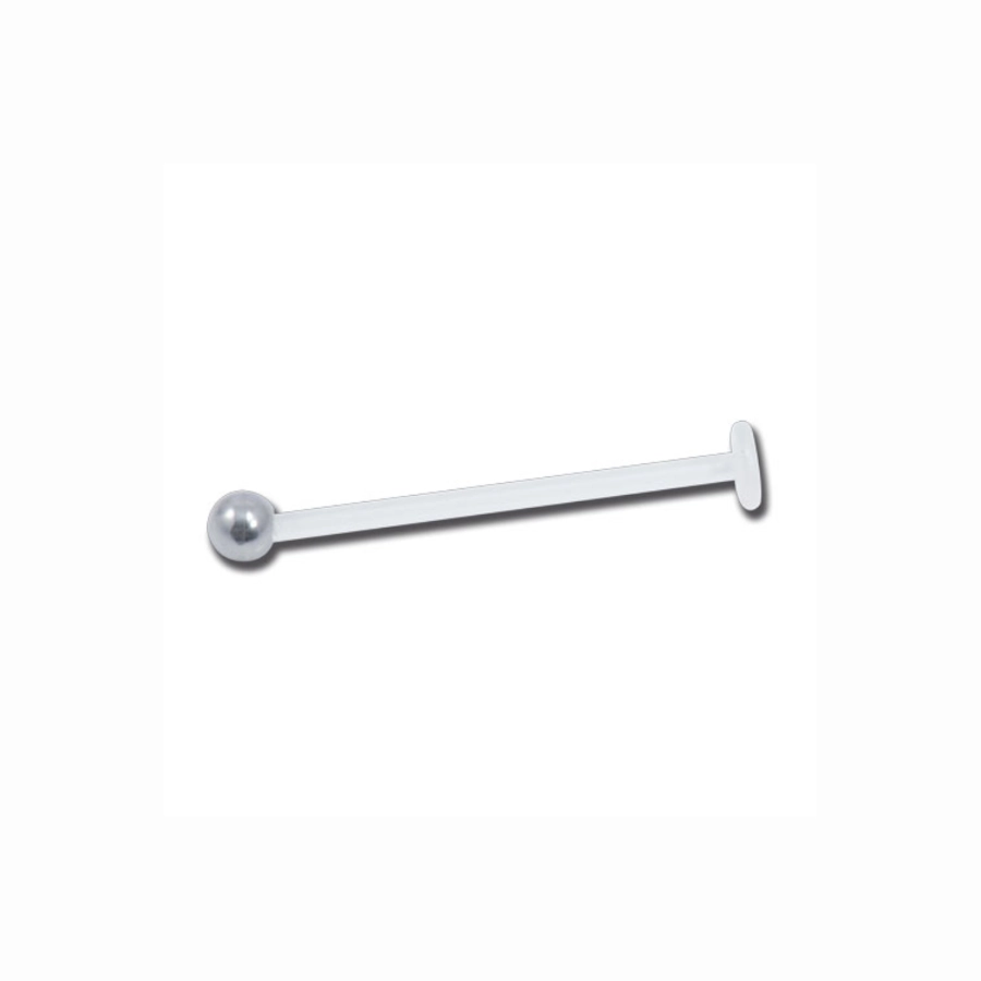 Labret Piercing - Bioflex Sterile - Labret en bioflex antimicrobien avec bille