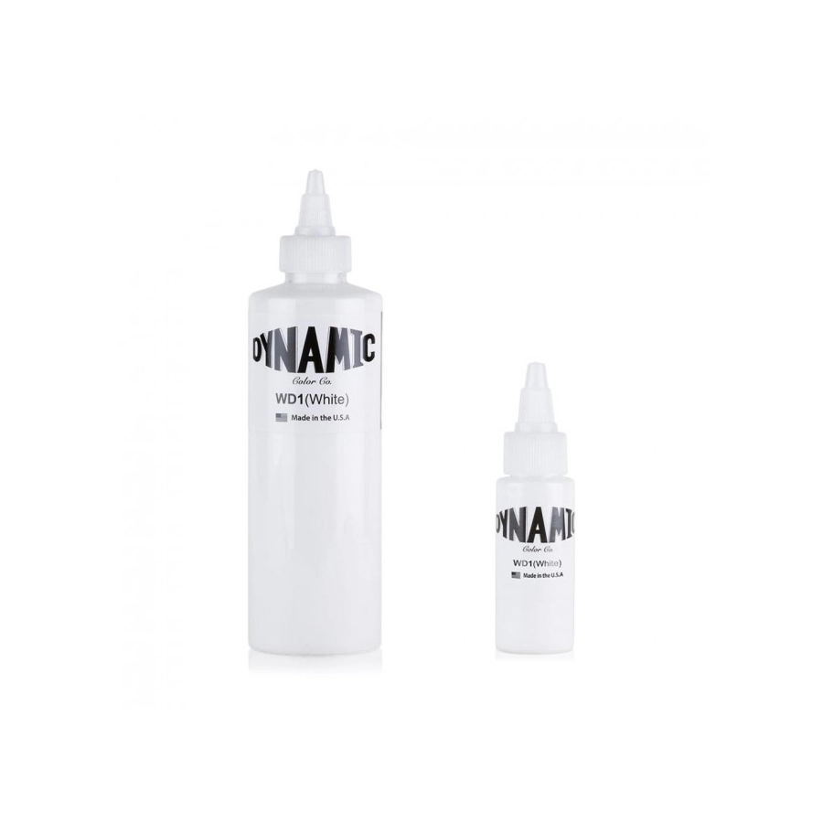 Encre Entrainement Tattoo Blanche - Dynamic Ink White Wd1 - Encre artistique pour entraînement tatouage NON REACH*