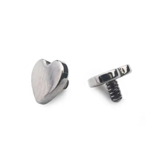 [ns_embout_54-p054_09] Piercing Embout - Titane F136 Gamme Hand Ink - Embout 54 avec pas de vis interne 0,9 mm pour piercing 1,2 mm cœur de 4 mm*