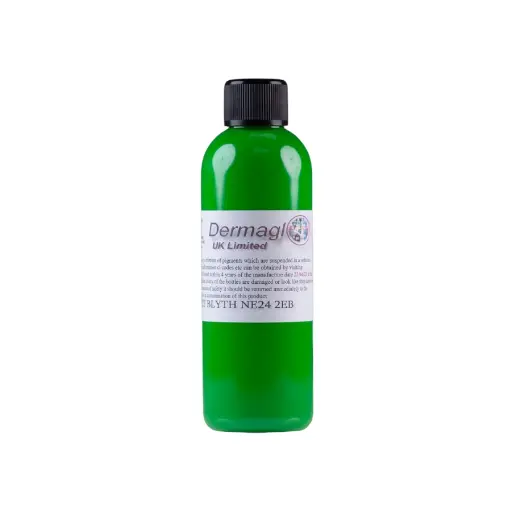Dermaglo Lime Green - Encre artistique pour entraînement tatouage NON REACH 50ml