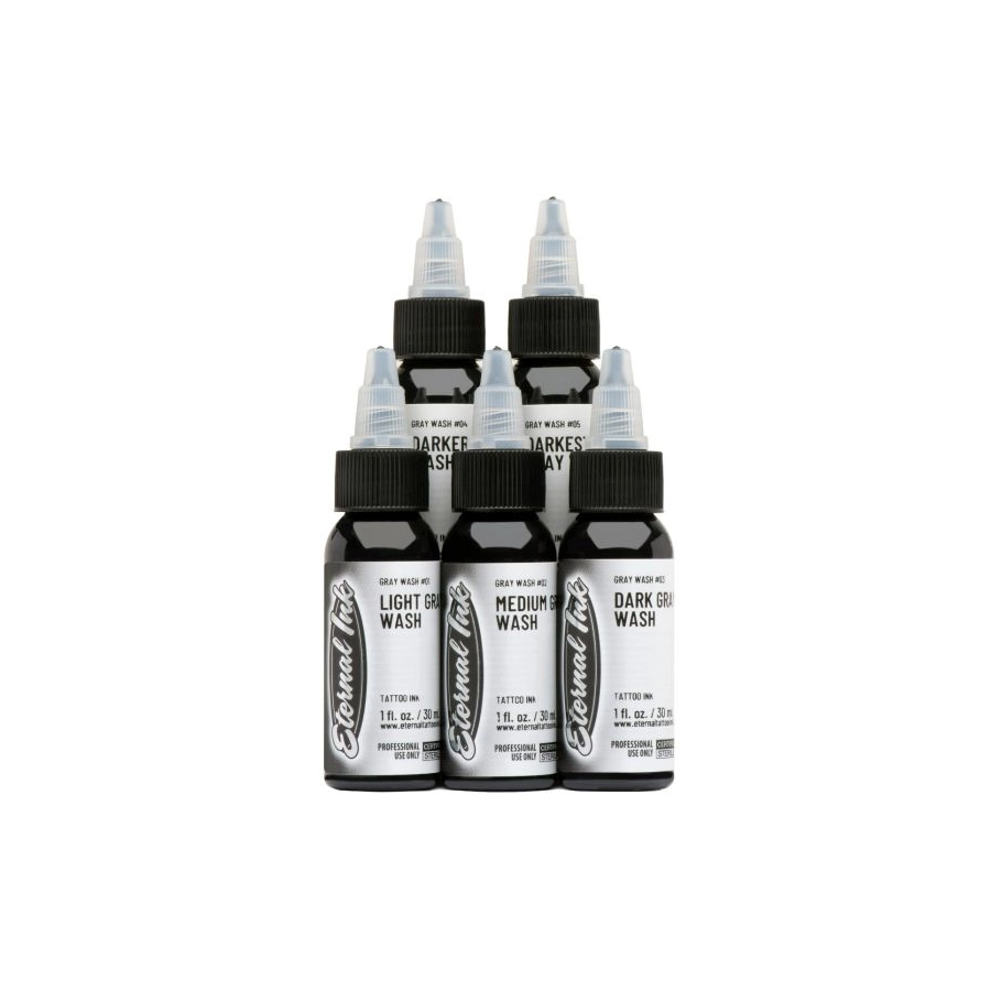 Encre Tatouage Greywash - Eternal ink graywash encre artistique pour entrainement au tatouage non reach