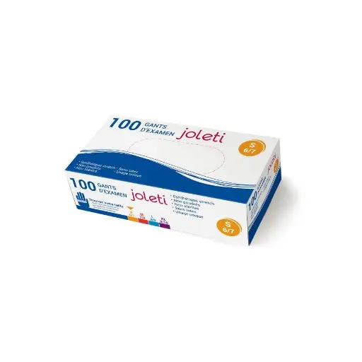 Joleti Gants Vinyle - Boîte de 100 gants d'examen