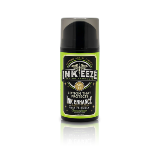 Soin Tattoo - Inkeeze Ink Enhance - Crème solaire SPF15 - Crème solaire pour tatouage