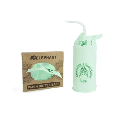 Protection Bouteille Biodégradable - Elephant bottle cover 100 sachets pour bouteille de tatouage 12 x 20 cm