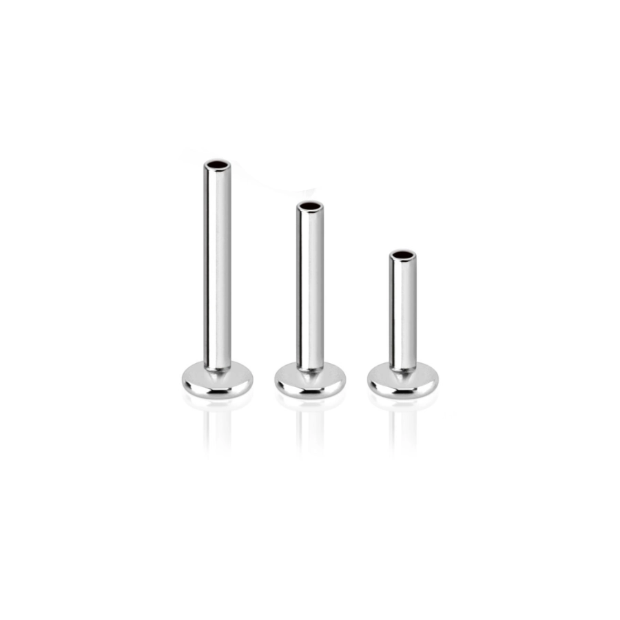 Piercing Labret Interne - Gamme Hand Ink - Piercing labret titane f136 avec pas de vis interne