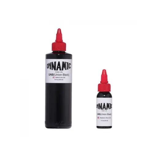 Encre Tattoo Noir - Dynamic ink Union Black - Mélange pour le tatouage et maquillage permanent encre REACH