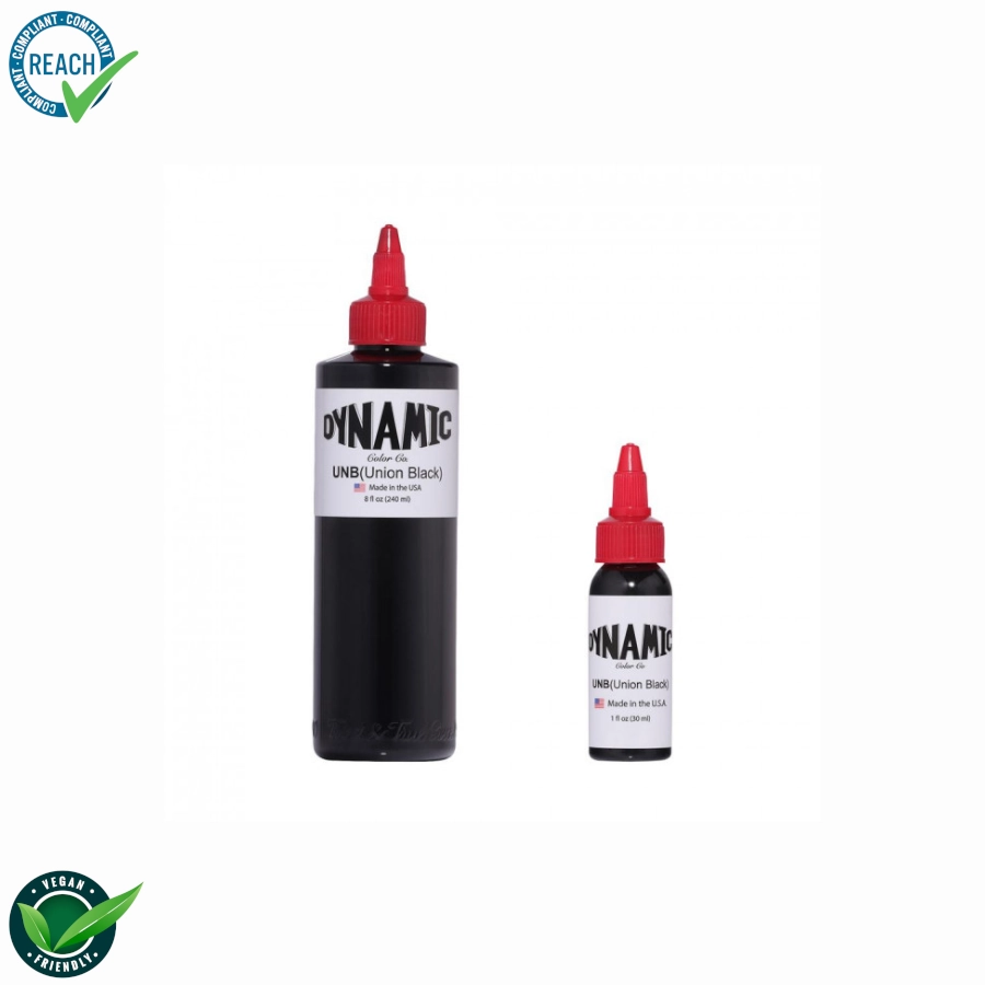 Encre Tattoo Noir - Dynamic ink Union Black - Mélange pour le tatouage et maquillage permanent encre REACH