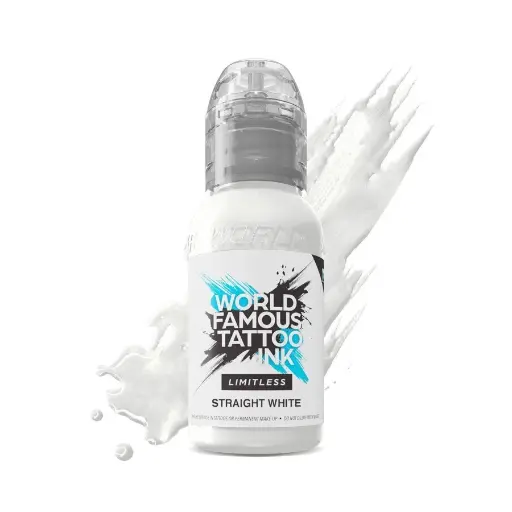 Encre Tattoo Blanche - World Famous Tattoo Ink Limitless Straight White - Mélange pour le tatouage reach*