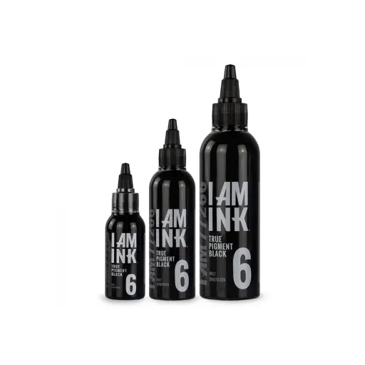 Encre Tattoo Noire - I Am Ink #6 True Pigment Black - Mélange pour le tatouage encre reach