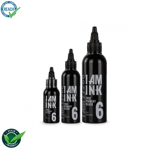 I Am Ink #6 True Pigment Black - Mélange pour le tatouage encre REACH