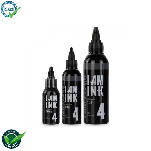 Encre I Am Ink #4 Black Sumi - Mélange pour le tatouage REACH