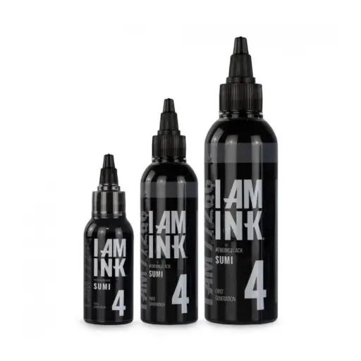 Encre Tattoo Noire - I Am Ink #4 Black Sumi - Mélange pour le tatouage reach*