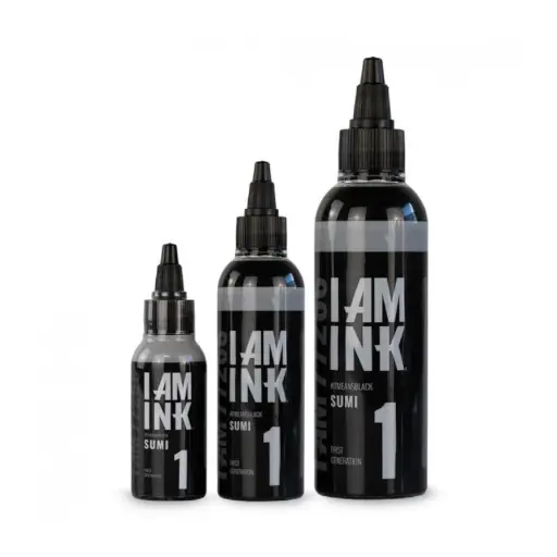 Encre Tattoo Noire - I Am Ink #1 Black Sumi - Mélange pour le tatouage encre reach*