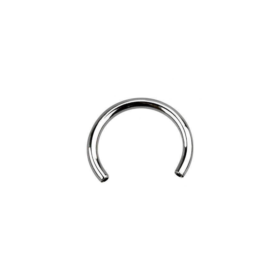 Piercing Fer à Cheval - Titane F136 Gamme Hand Ink - Barbell circular avec pas de vis interne sans bille