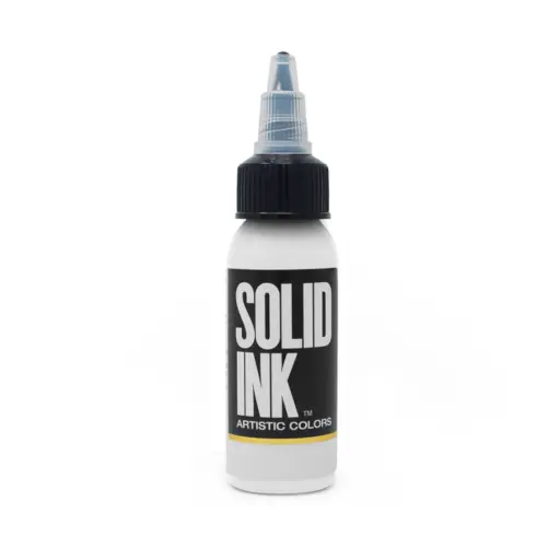[b_NON_REACH_encre_solid_ink_white] Encre Entrainement Tattoo Blanche - Solid Ink White - Encre artistique pour l'entrainement au tatouage NON REACH 30 ml*